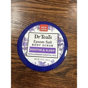 Dr Teal's Exfoliate & Renew Lavender Epsom Salt Body Scrub 16 oz